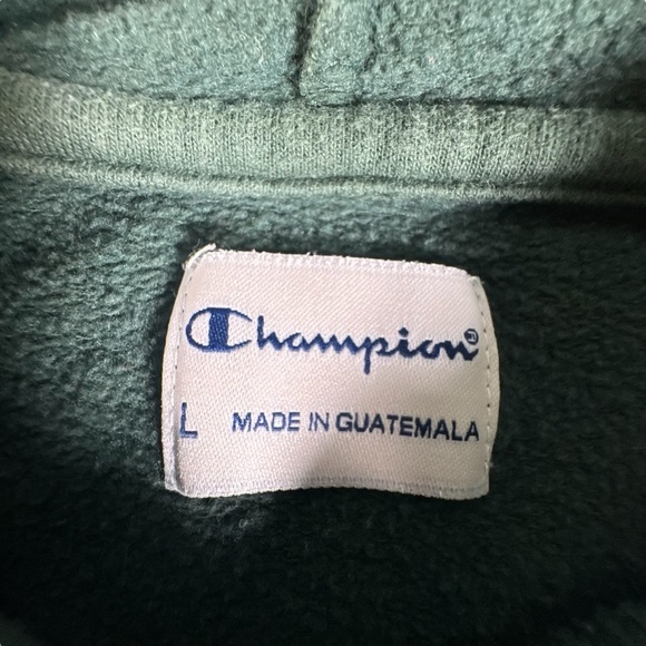 Champion St Norbert College Hoodie Green Size L Pullover Sweatshirt SNC Logo - Picture 5 of 10